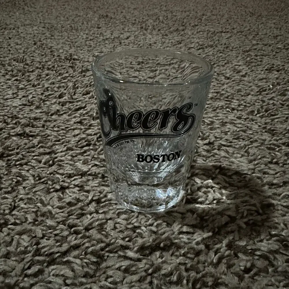 Cheers Boston Shot Glass Clear Barware TV Show Collectible